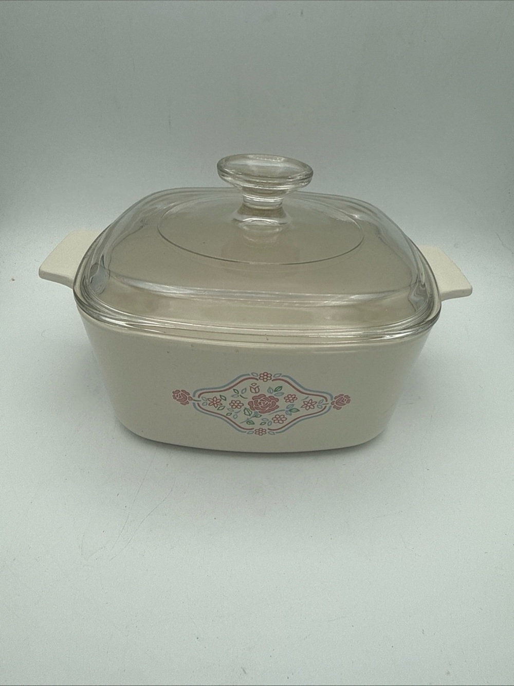 VTG 90’sCorning Ware English Breakfast Pattern Casserole Dish 1.5L  A 1 1/2 B